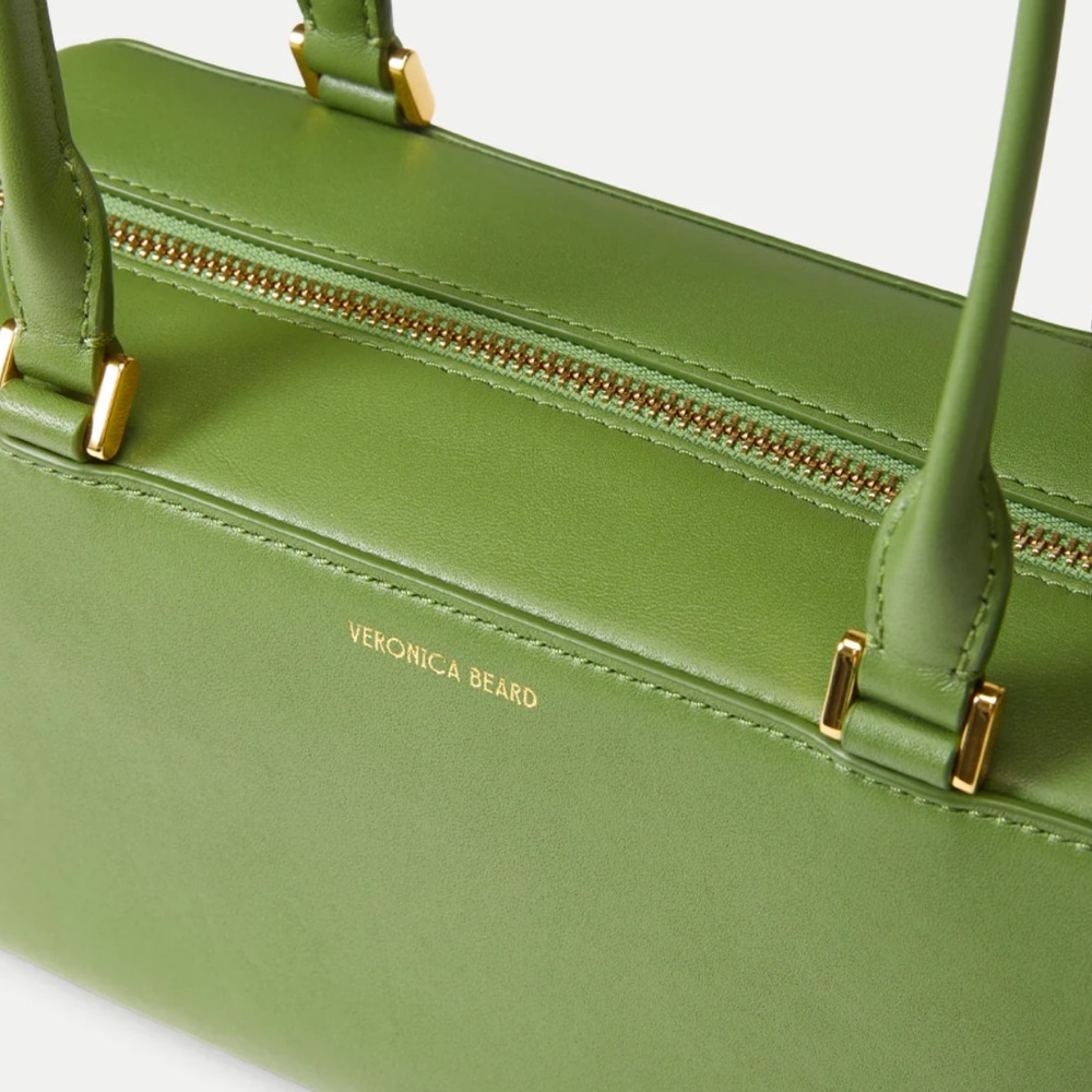 Green Leather Shoulder Bag - TRENDY COLOR - Picture 4 of 11